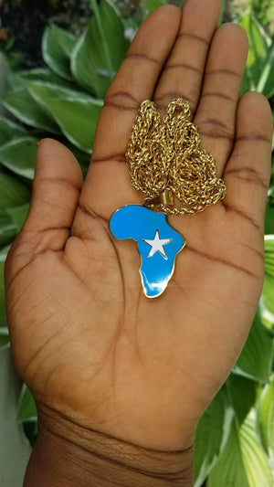 Somalia- African Map necklace